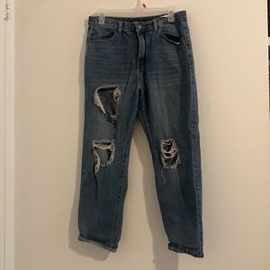 High rise denim